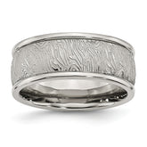 Sophia Jewelers Polished Stainless Steel 9mm Engravable Wedding Band